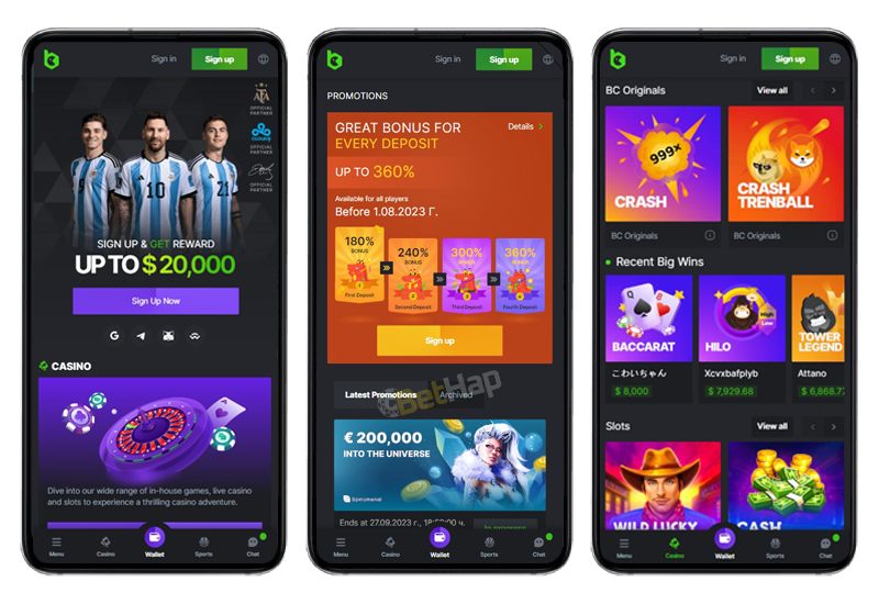 Features of BC Game Mobile App