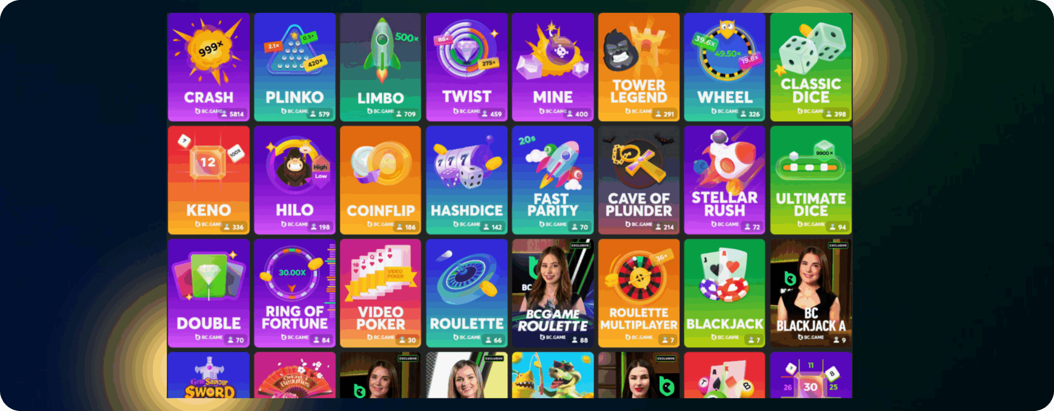Best Games with Free Spins at BC Game